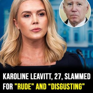 Karoline Leavitt under fire for “disgusting” comment about Joe Biden
