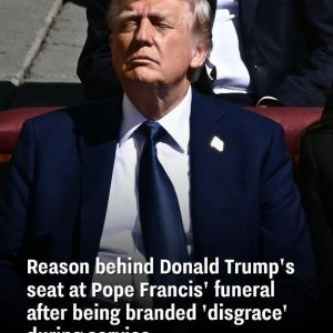 Trump’s Unexpected Front-Row Position at Pope Francis’ Funeral Sparks Global Controversy