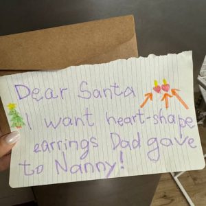In Her Letter to Santa, My Daughter Asked for ‘The Same Heart-Shaped Earrings Dad Gave to My Nanny’ — I Went Pale