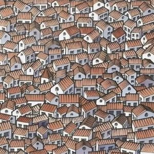 Only People With Eagle Eyes Can Spot The Hidden Cat In This Image Of Houses