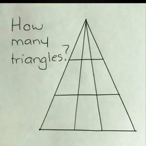 How many triangles are in it?