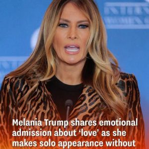 Melania Trump Delivers a Heartfelt Message About Love in Her First Solo Appearance