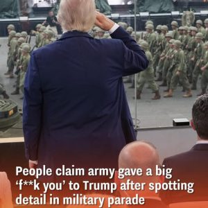Military officials allegedly sent clear message to Trump through subtle parade detail, observers claim