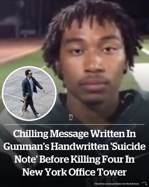 Gunman’s handwritten note