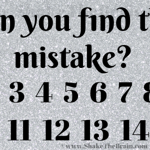 Can You Find the Mistake in the Picture Puzzle?