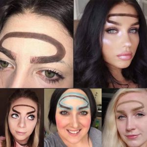 Halo brows bring a fun and quirky twist to the beauty scene